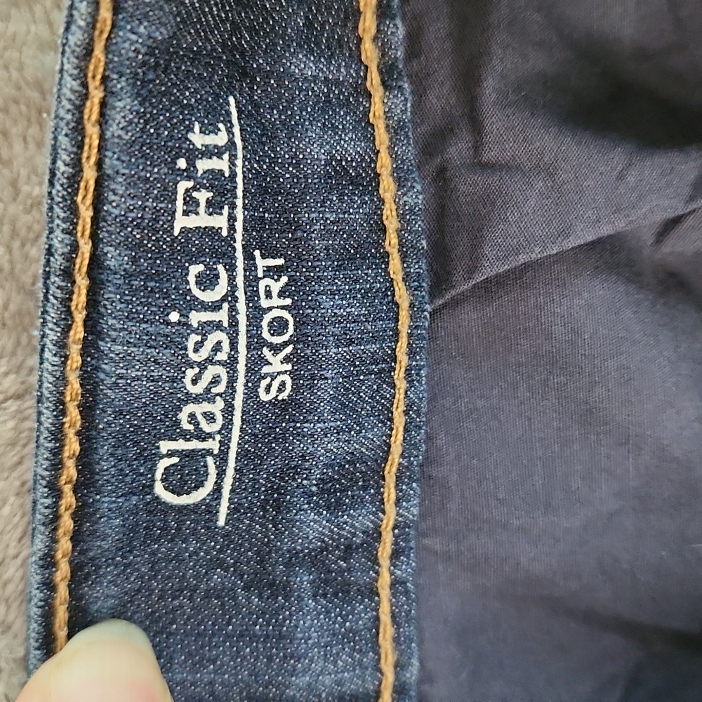 Croft & Barrow Dark Blue Denim Skort. Size 20W - Picture 5 of 7